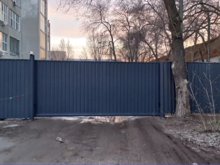 Откатные ворота, проём 4 м